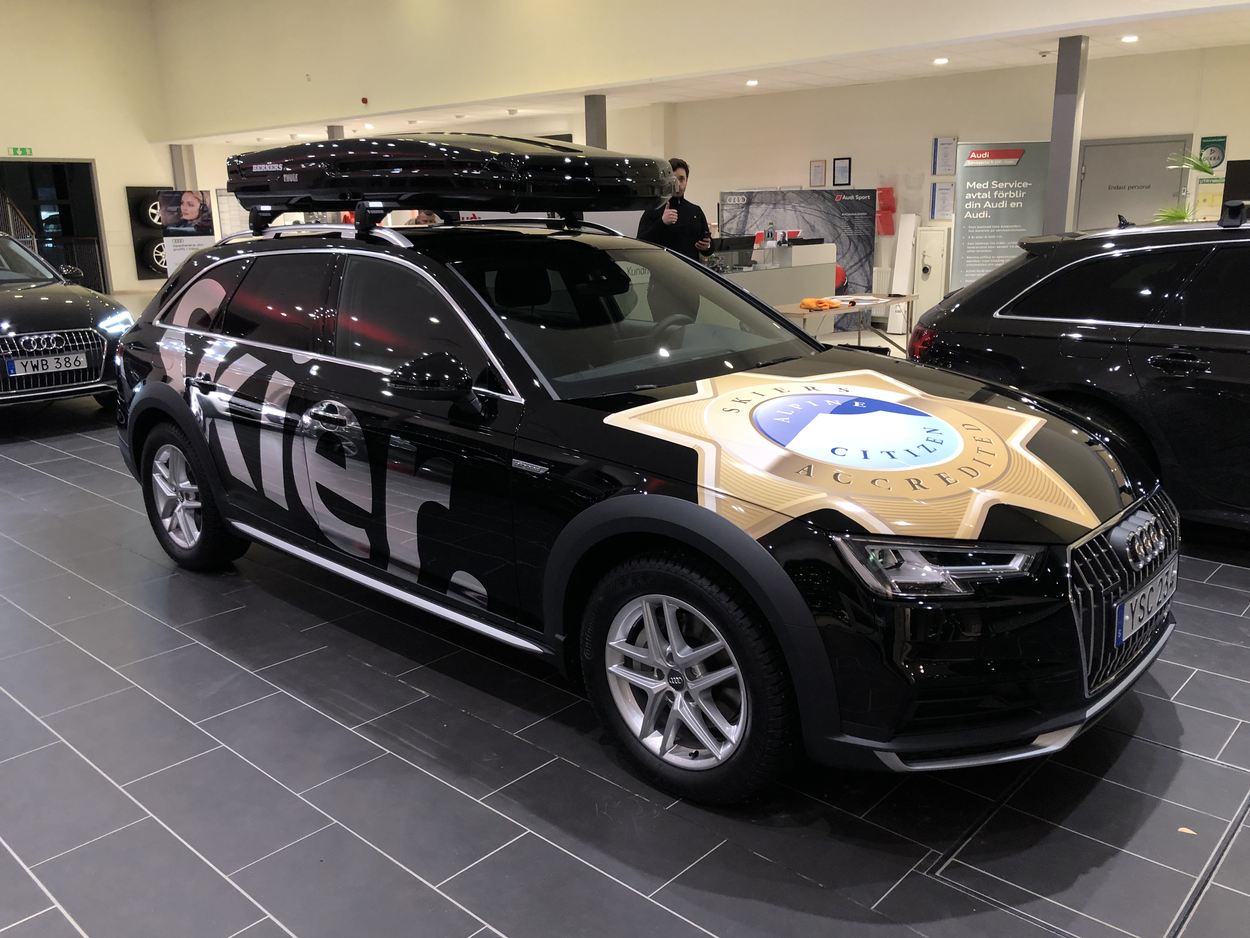 Audi skier dekor